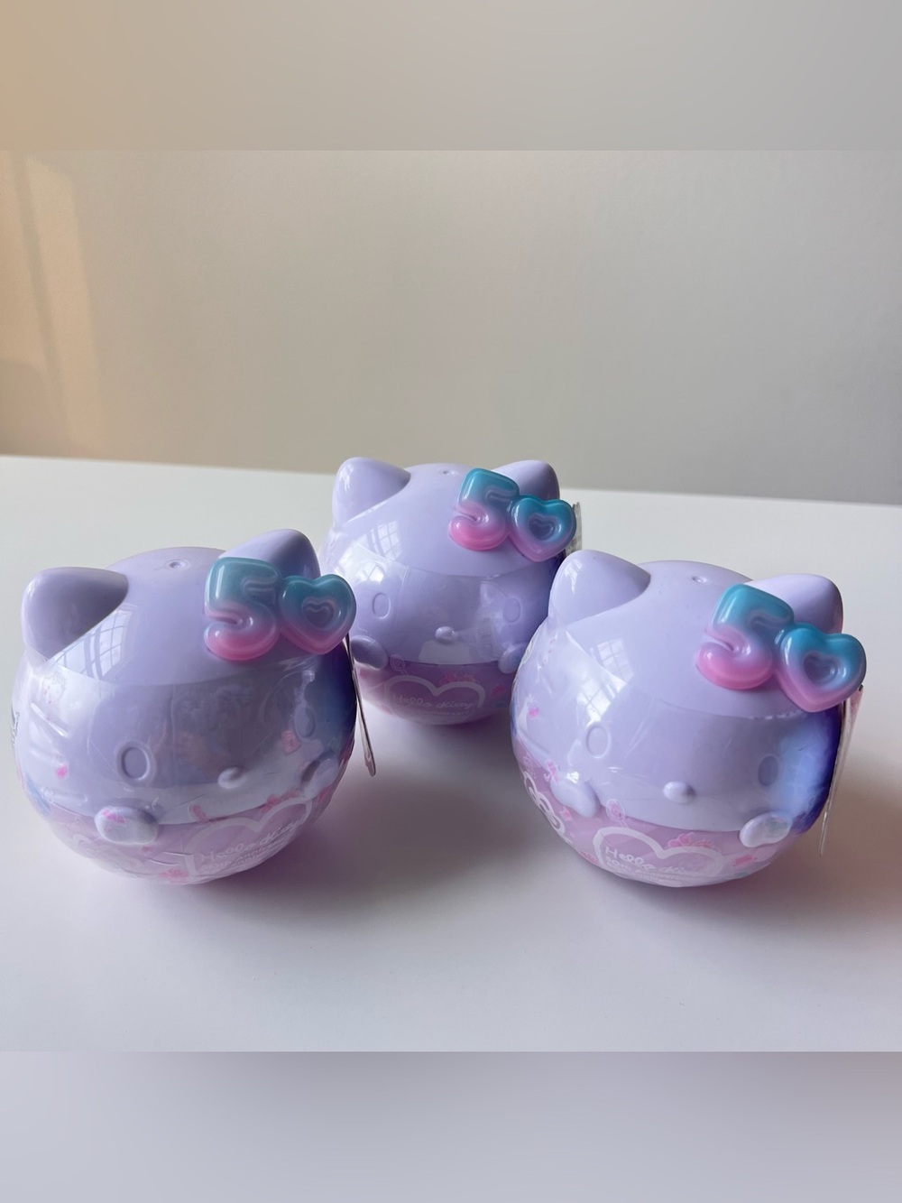 NEW Sanrio Hello Kitty 50th Anniversary Mystery Capsule Figure Lot of 3